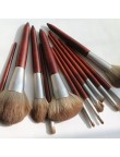 Vegan synthetic fiber makeup brush set