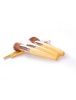 Bamboo handle precision crafted seven-piece makeup brush set