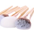 Bamboo handle precision crafted seven-piece makeup brush set