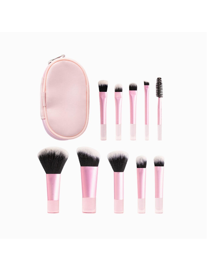 Mini portable travel handle makeup brush