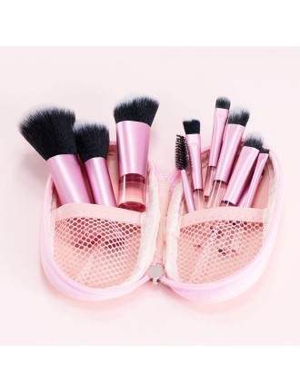 Mini portable travel handle makeup brush