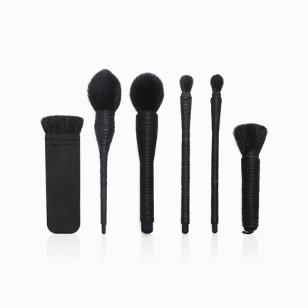 Stylish 6-piece facial makeup brush set