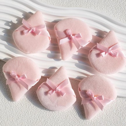 Cotton triangular washable powder puff