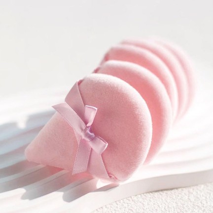 Cotton triangular washable powder puff