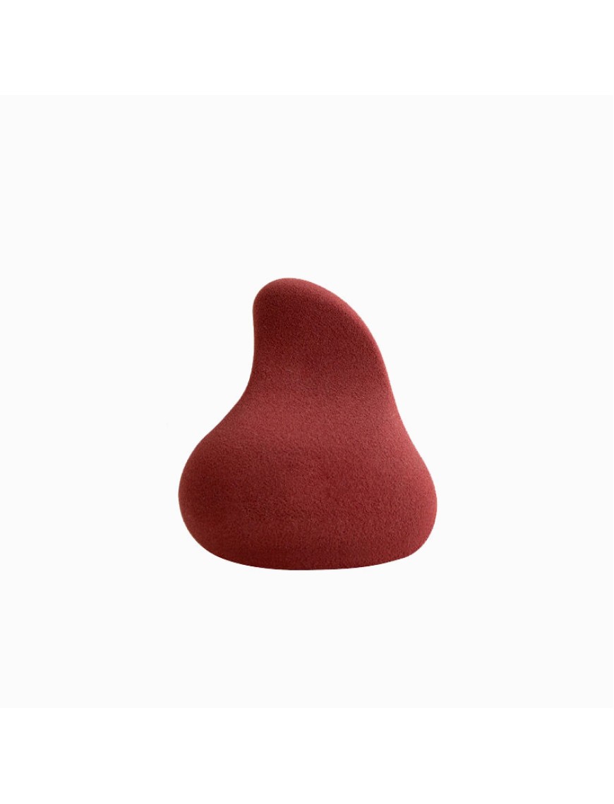 Irregularly slanted teardrop powder puff