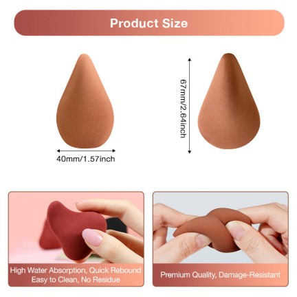 Irregular latex-free high-quality makeup sponge