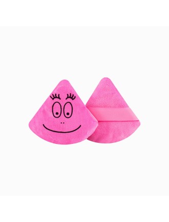 Triangular velvet-feel printed soft makeup powder puff