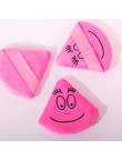 Triangular velvet-feel printed soft makeup powder puff
