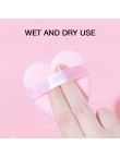 Heart-shaped soft-touch makeup setting powder puff