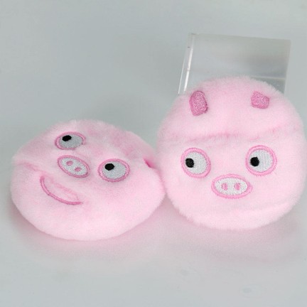 Velvety soft round eco-friendly powder puff