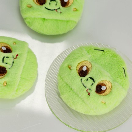 Two-color high-elastic latex powder puff