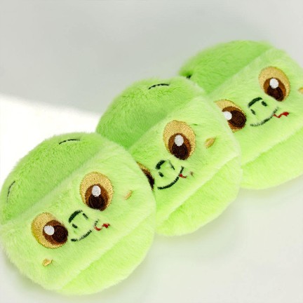 Two-color high-elastic latex powder puff