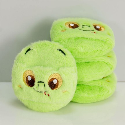 Two-color high-elastic latex powder puff