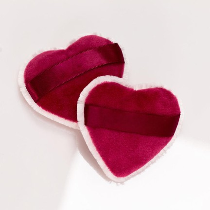 Triangular velvet sponge powder puff