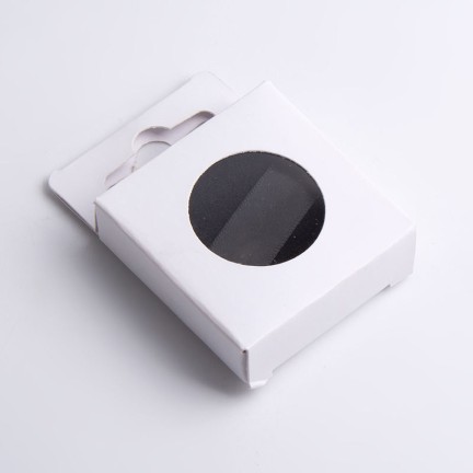 Velvet and satin round powder puff