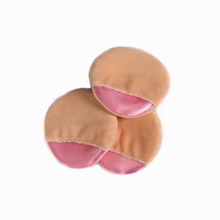 Hook-shaped loose powder cotton puff