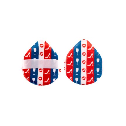 Cotton teardrop makeup puff