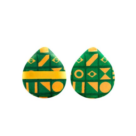 Cotton teardrop makeup puff