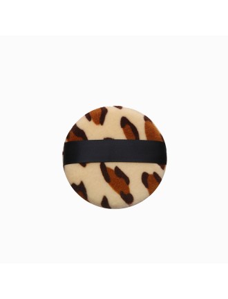 Leopard print round ultra-soft makeup sponge/powder puff