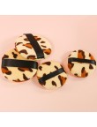 Leopard print round ultra-soft makeup sponge/powder puff