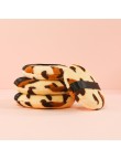 Leopard print round ultra-soft makeup sponge/powder puff
