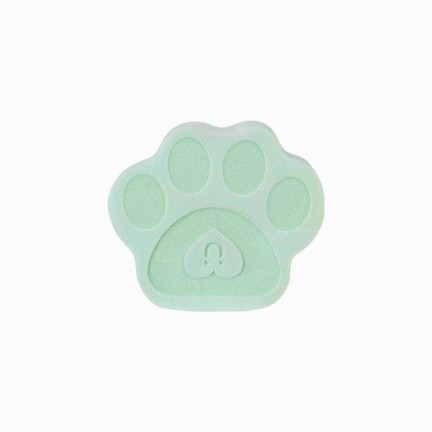 Cat paw shaped pink natural sponge