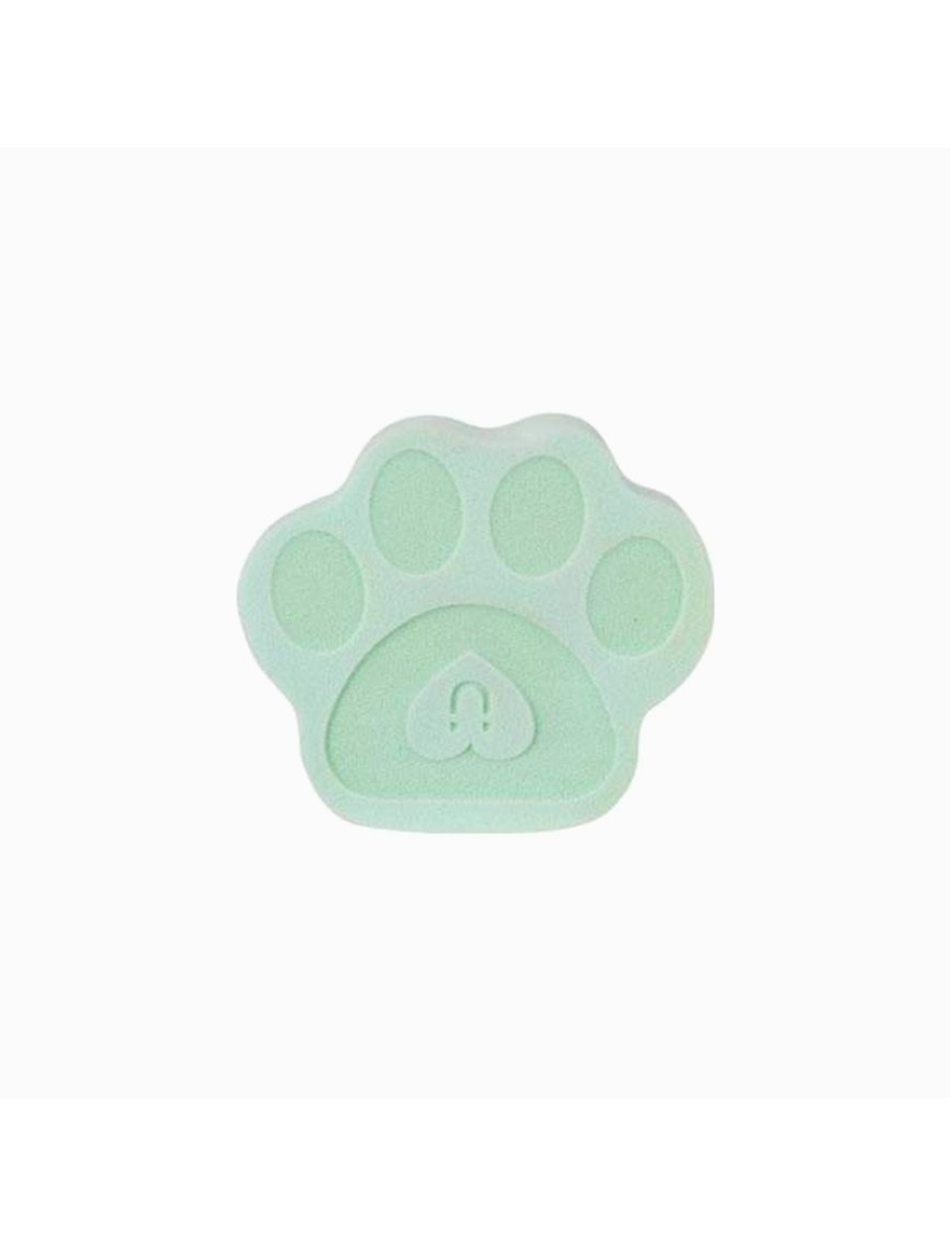 Cat paw shaped pink natural sponge