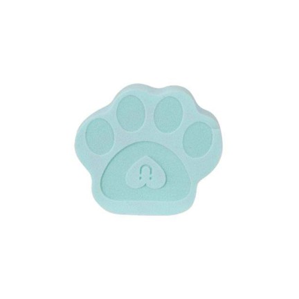 Cat paw shaped pink natural sponge