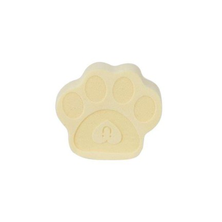 Cat paw shaped pink natural sponge