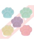 Cat paw shaped pink natural sponge